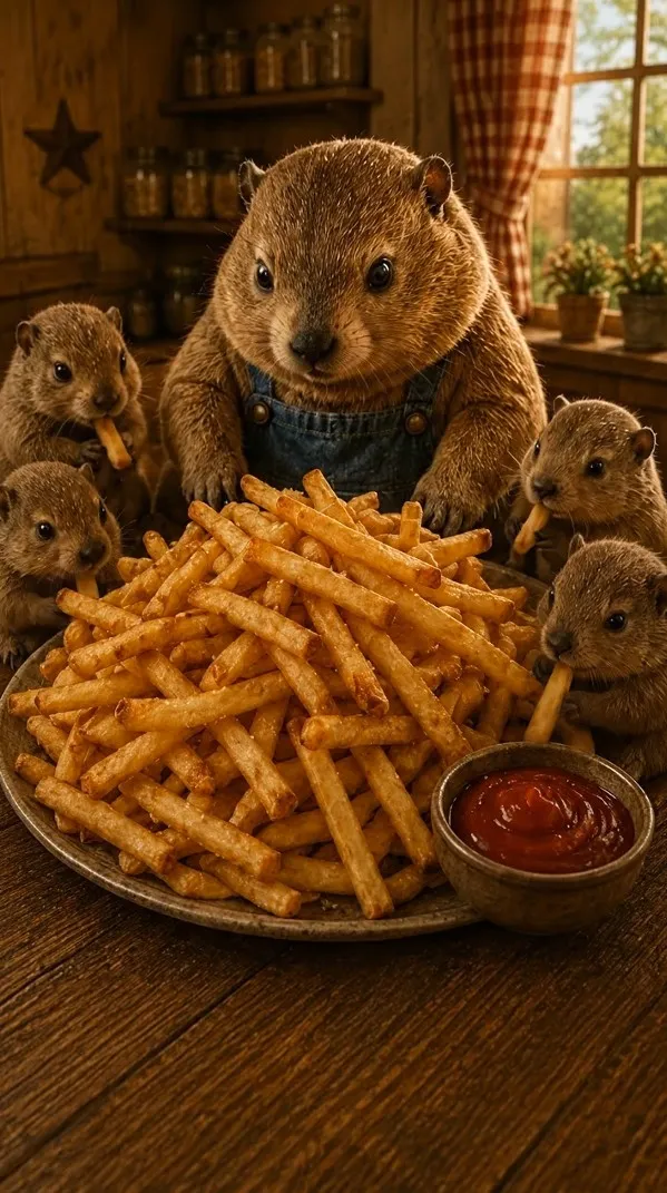 Chef Chubbs presenting French Fries