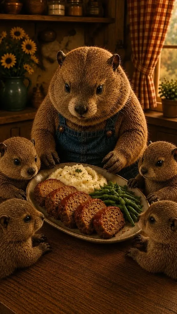 Chef Chubbs presenting Meatloaf